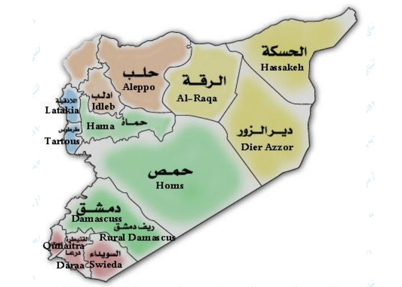 تقسیمات اداری سوریه (۱)